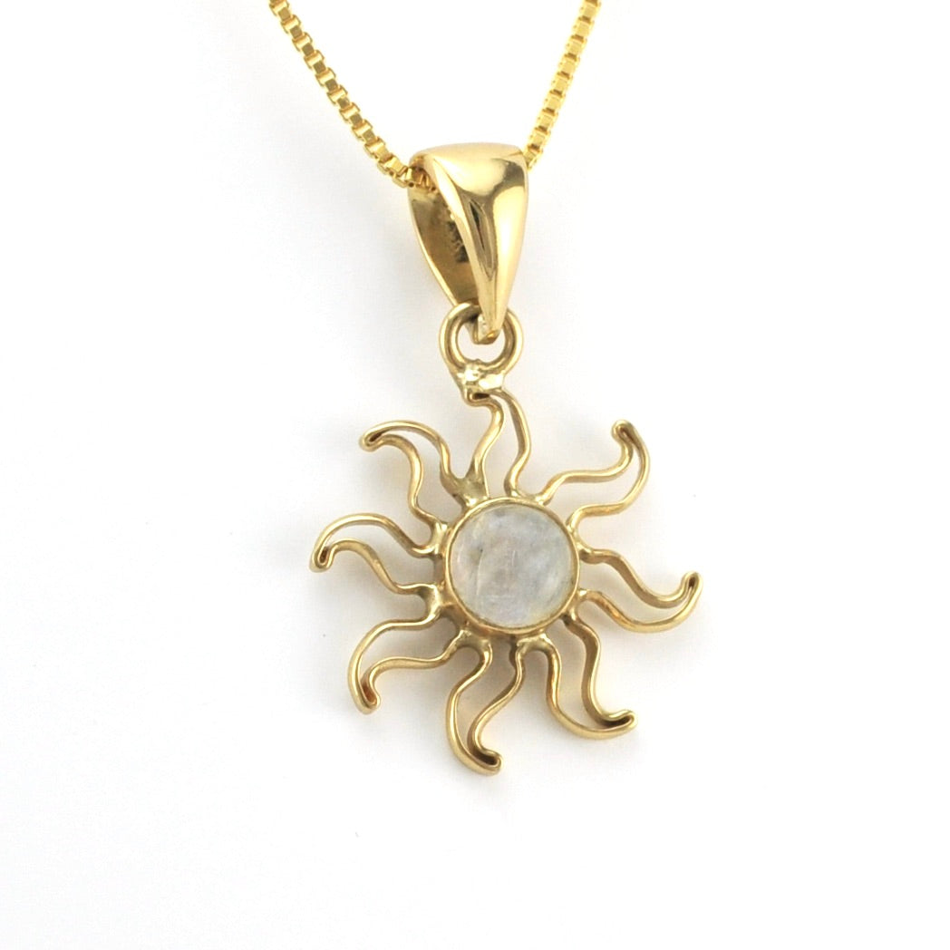 Alternate View Moonstone Sun Pendant