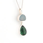 Alternate View Opal Green Quartz Necklace
