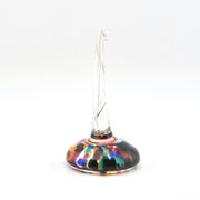 Colorful glass object on a white background