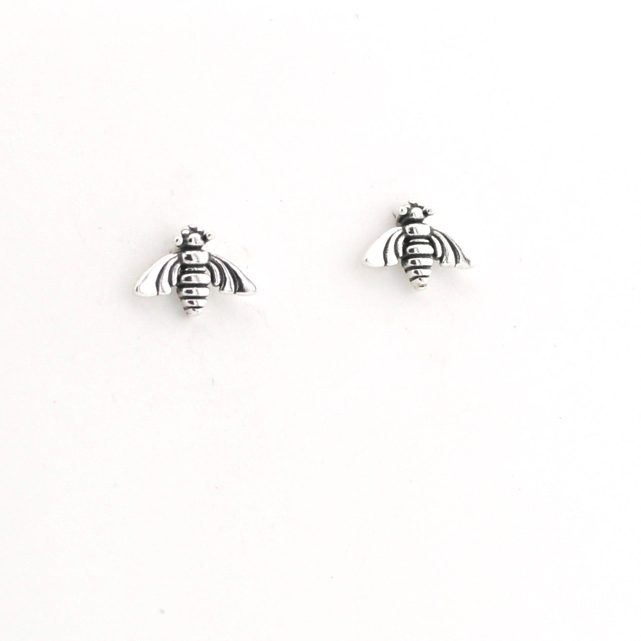Sterling Silver Bee Post Earrings