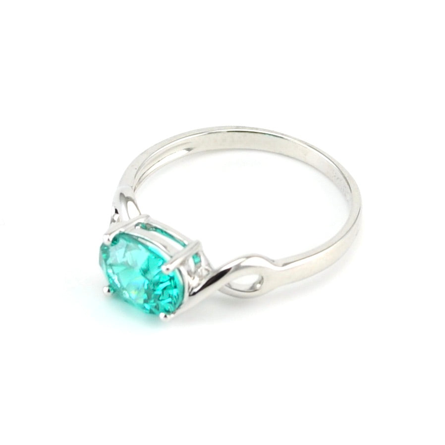 Alternate View Silver Parieba Corundum 2.7ct Oval Ring