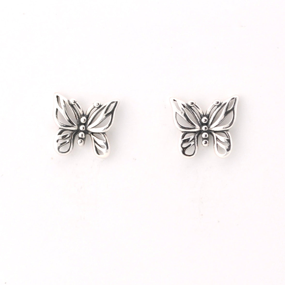 Sterling Silver Butterfly Post Earrings