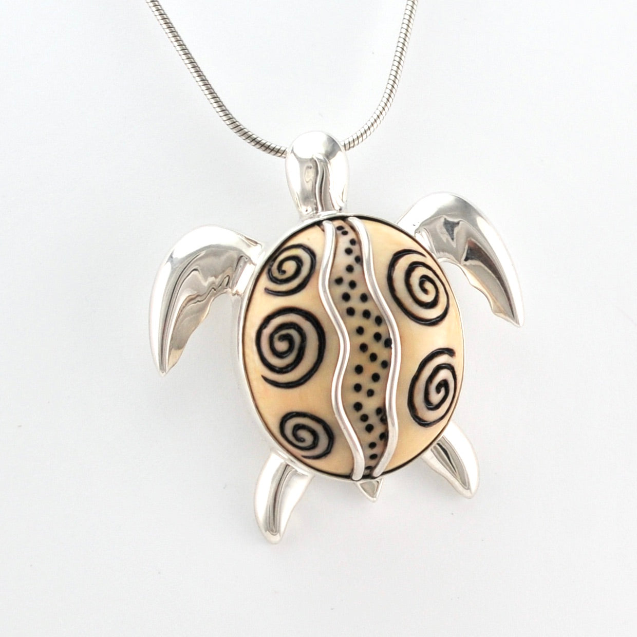 Alternate View Sterling Silver Sea Turtle Pin