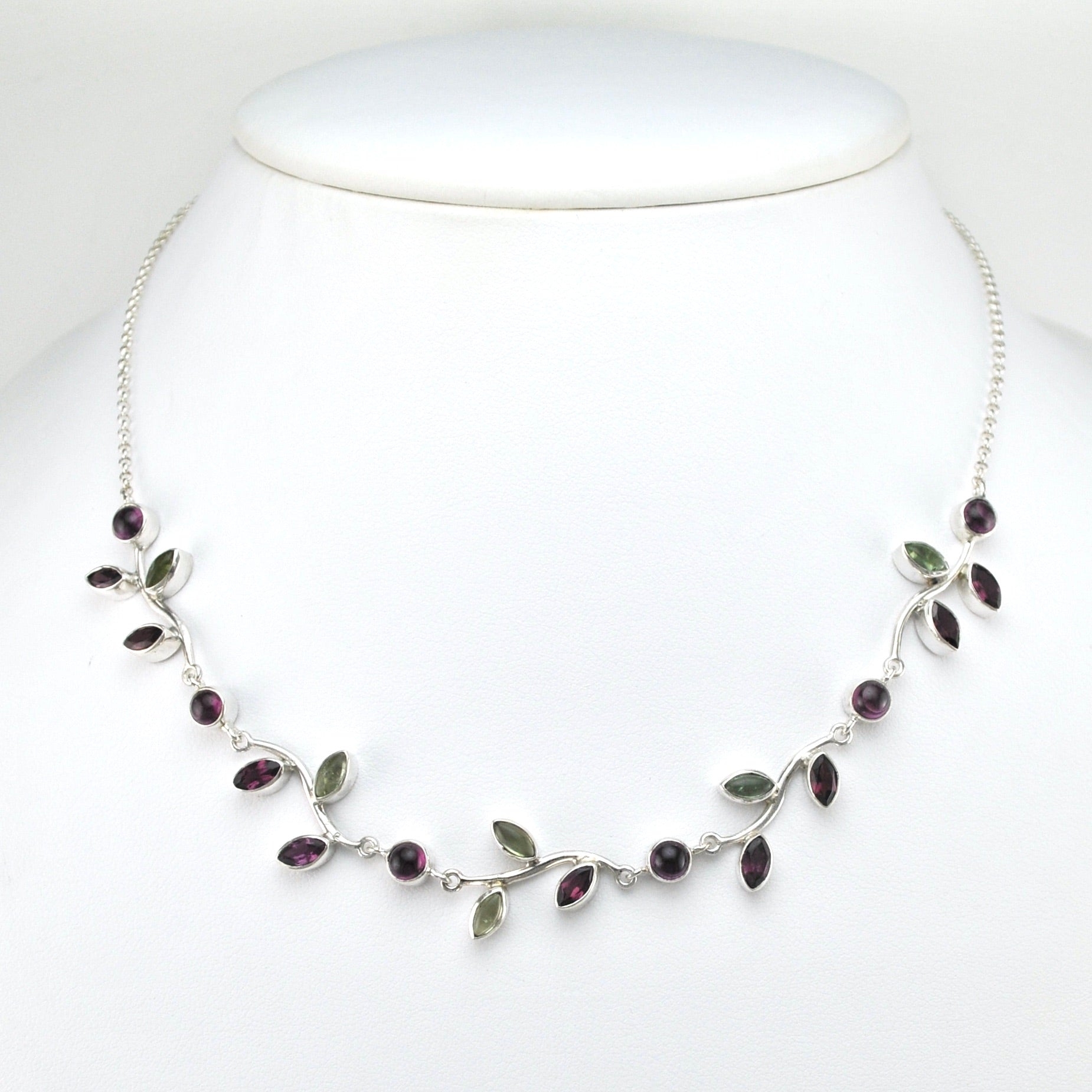 Alternate View Tourmaline Branch Necklace