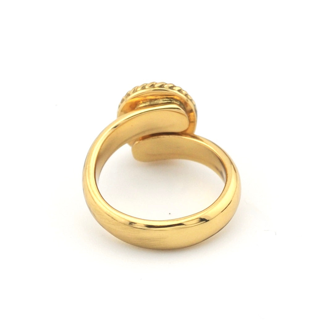 Gold Ring on white background