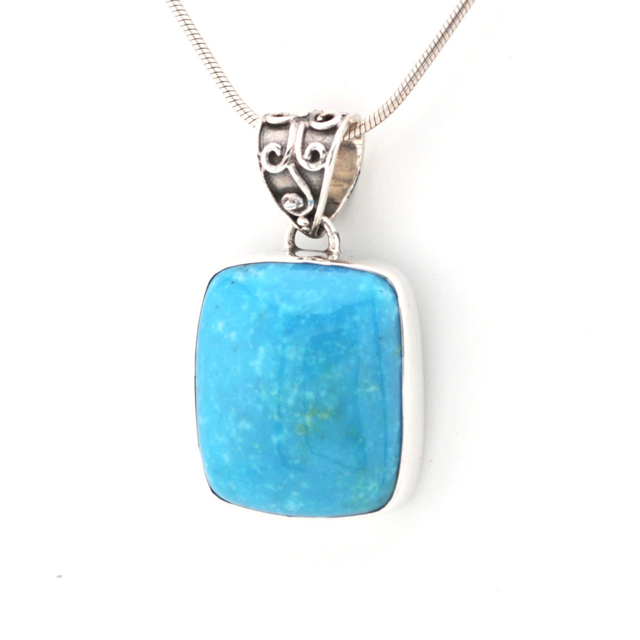 Arizona Turquoise 18x20mm Rectangle Pendant