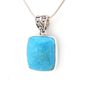 Arizona Turquoise 18x20mm Rectangle Pendant