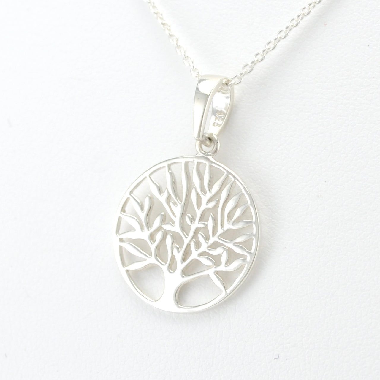 Sterling Silver Tree of Life 18 Inch Necklace