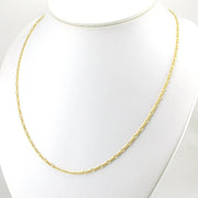 Alt View 18k Gold Fill 20 Inch Rounded Figaro Chain