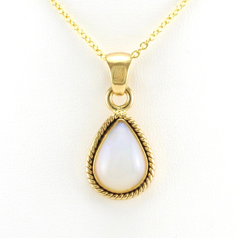 Alt View  Alchemía Ethiopian Opal Tear Rope Pendant