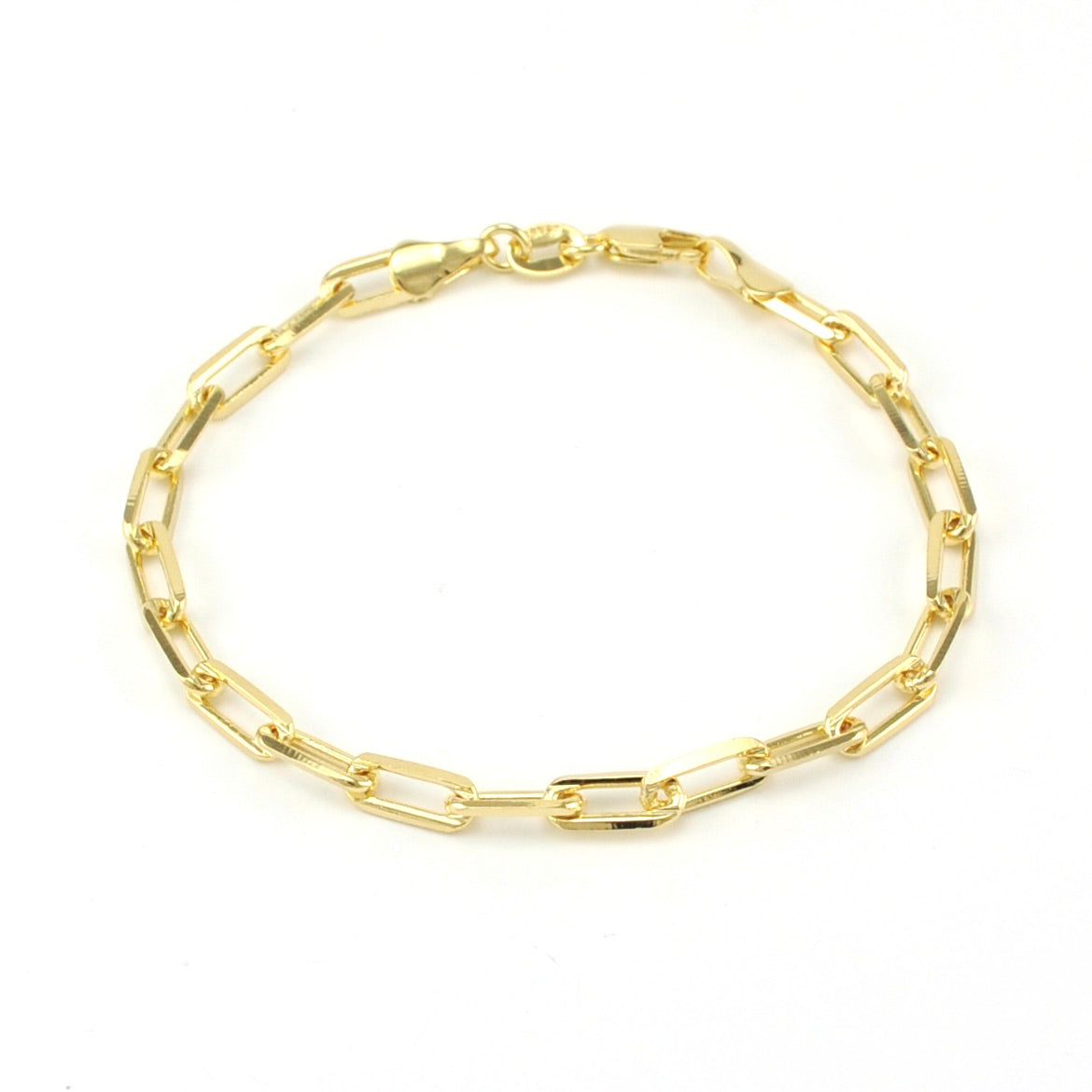 18k Gold Fill Paperclip Link Bracelet