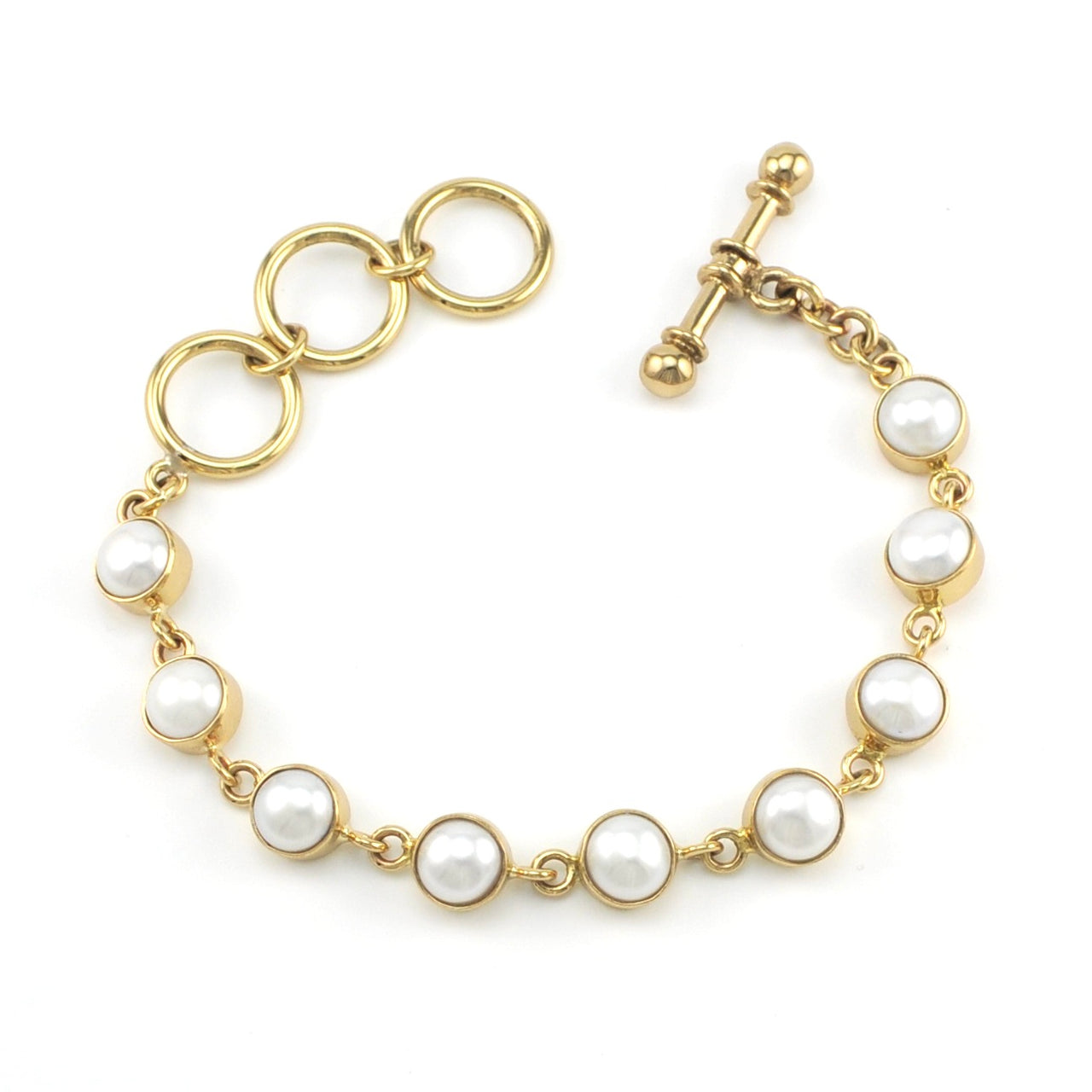 Alchemía Pearl Link Toggle Bracelet