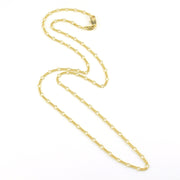 18k Gold Fill 20 Inch Rounded Figaro Chain