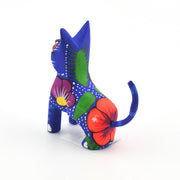 Back Side View Oaxacan Cat Sitting by Matias