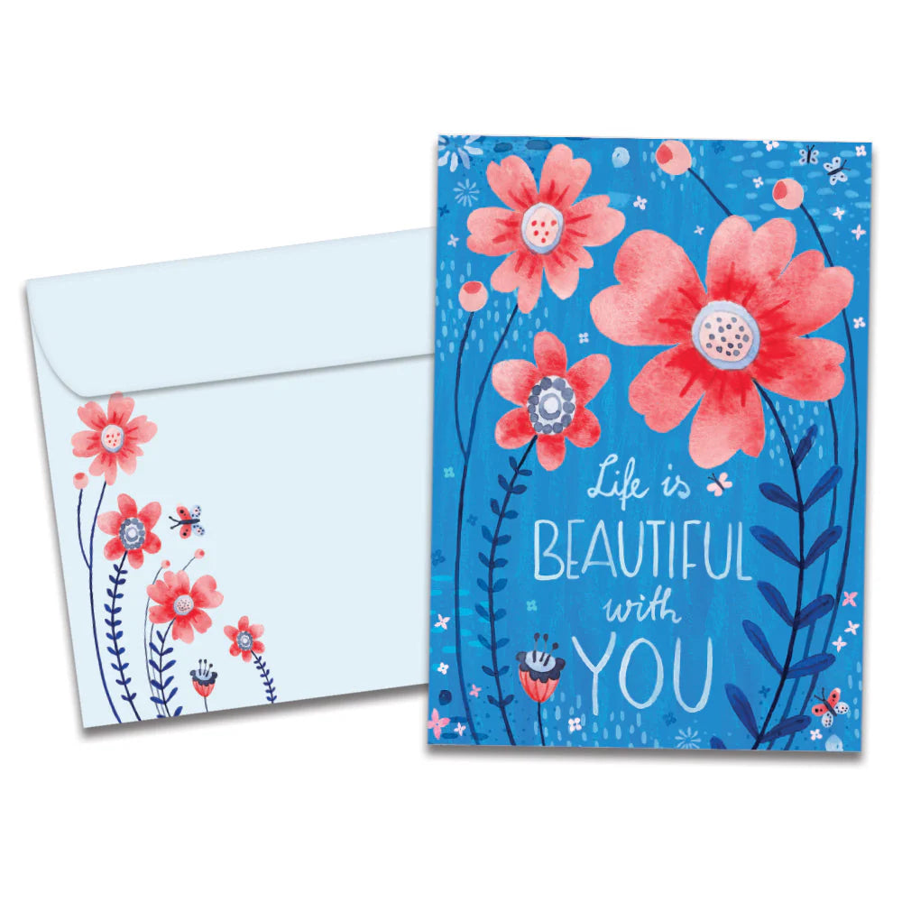Beautiful with You Wife Birthday Card