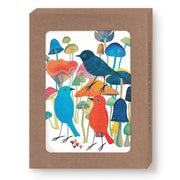 Birds and Mushrooms Boxed Notecard Set