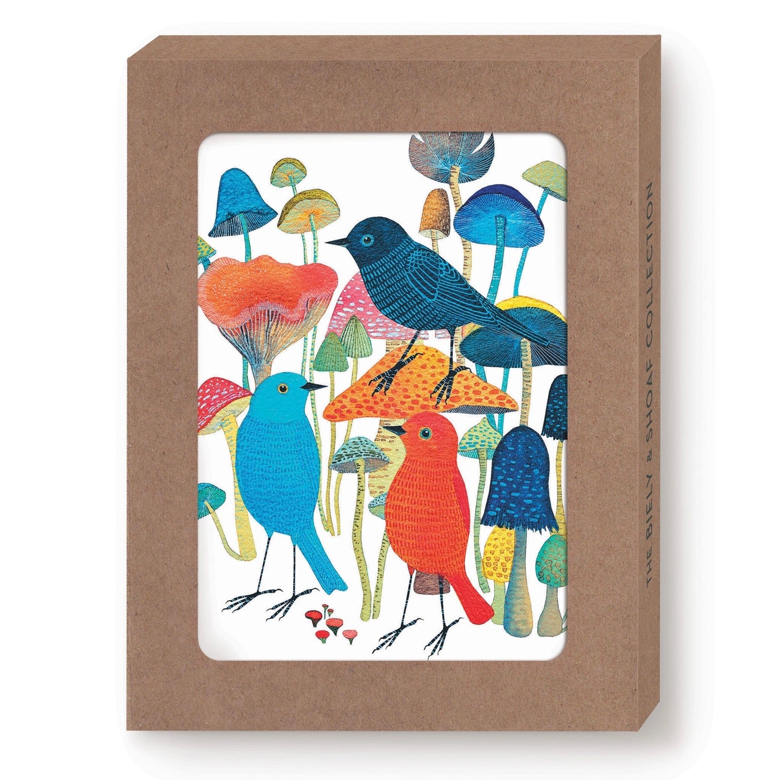 Birds and Mushrooms Boxed Notecard Set