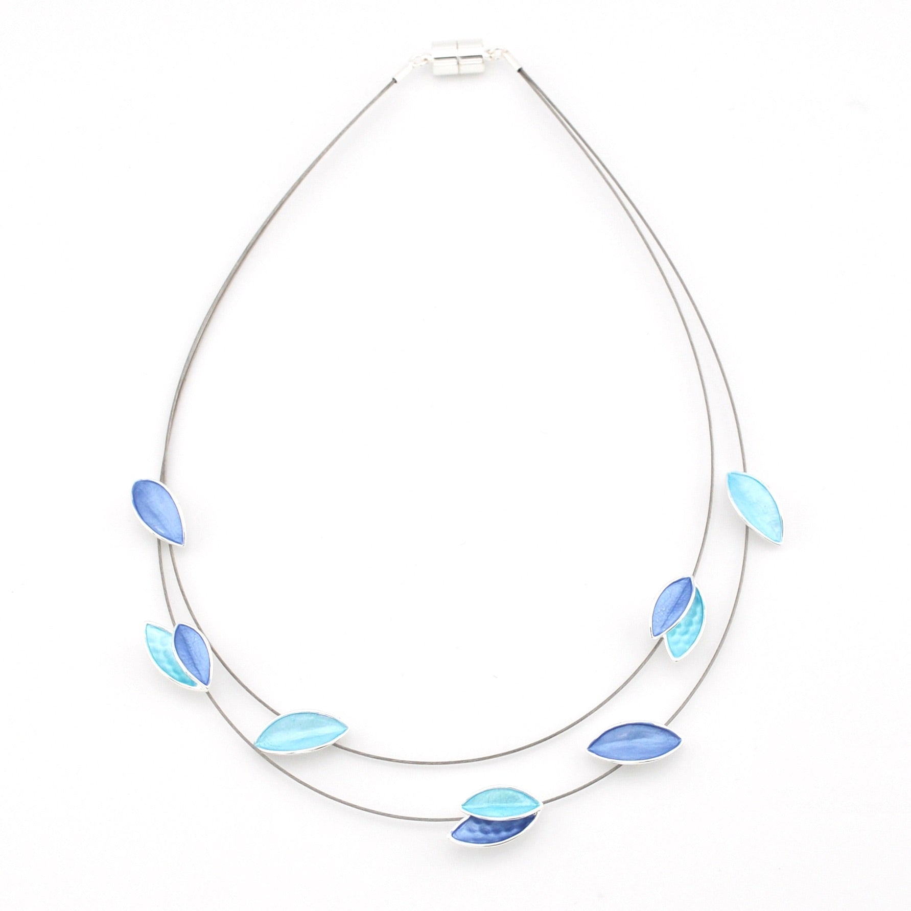 Blue Turquoise Leaf Necklace
