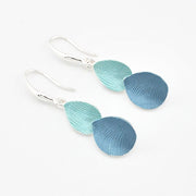 Blue Turquoise Petal Shaped Earrings