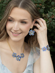 Bonnie Blue Bountiful Bloom Earrings Modeled