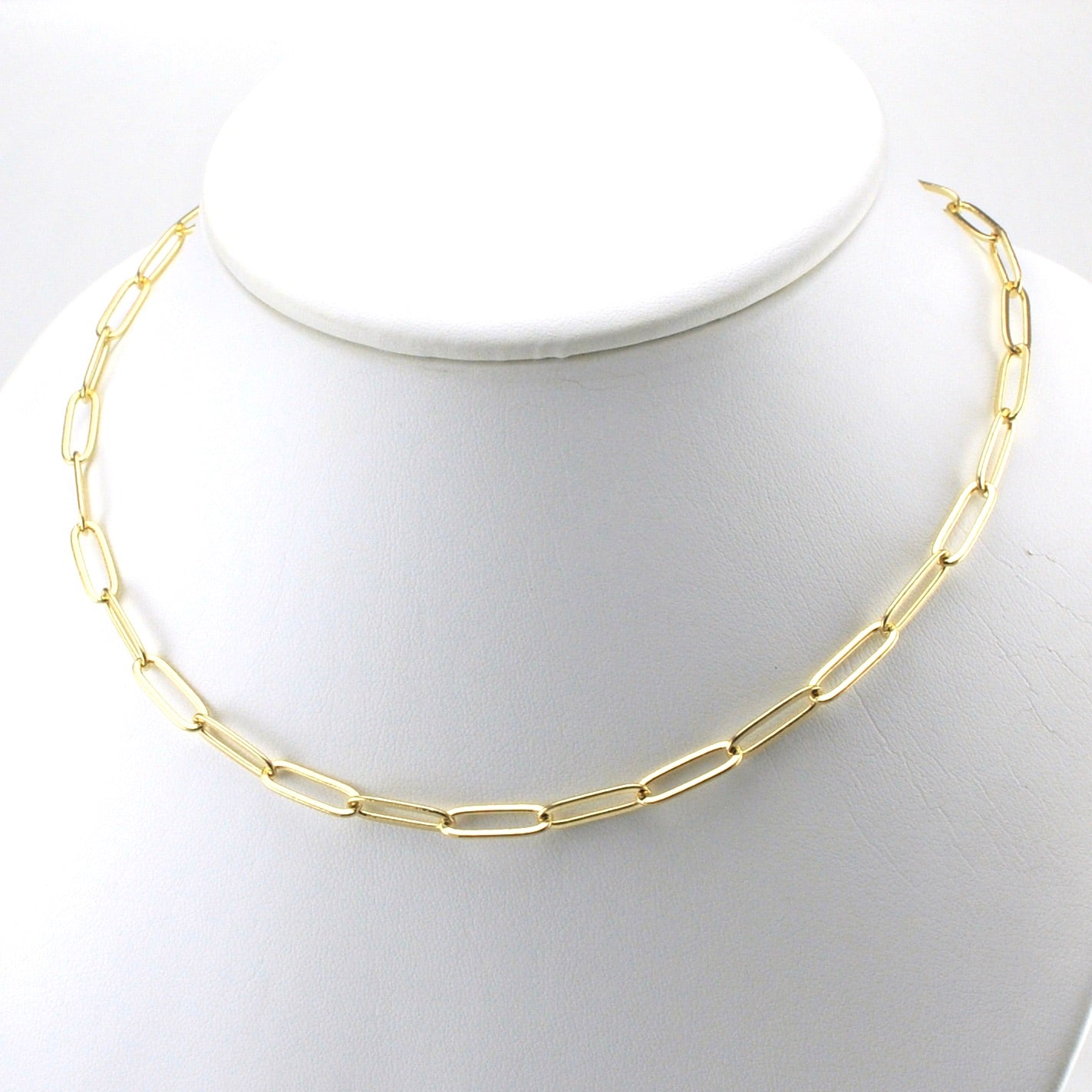 Alt View 18k Gold Fill 16 Inch Classic Paperclip Chain