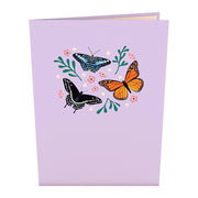 Card Cover Garden Butterflies Pop Up Card