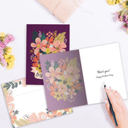 Card Inside Best Mom Ever Flowers Greeting Card