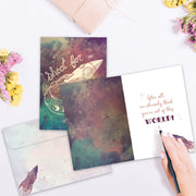 Card Inside Shoot for the Stars Graduation Card