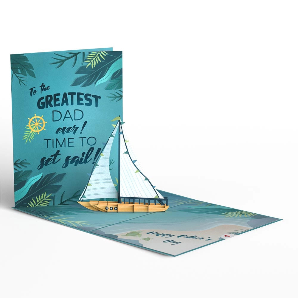Card with Cover Father's Day Set Sail Pop Up Card