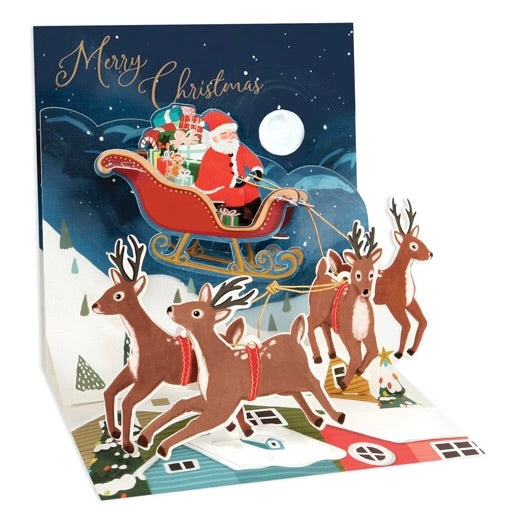 Christmas Sleigh Treasures Greeting Card