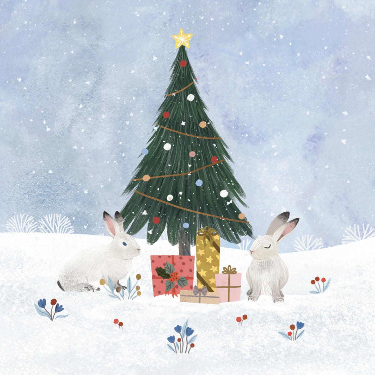 Christmas Sleigh Treasures Greeting Card Cover