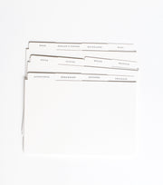 Set of  labels on a white background