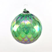 Glass Eye Classic Ornament Green Diamond Facet