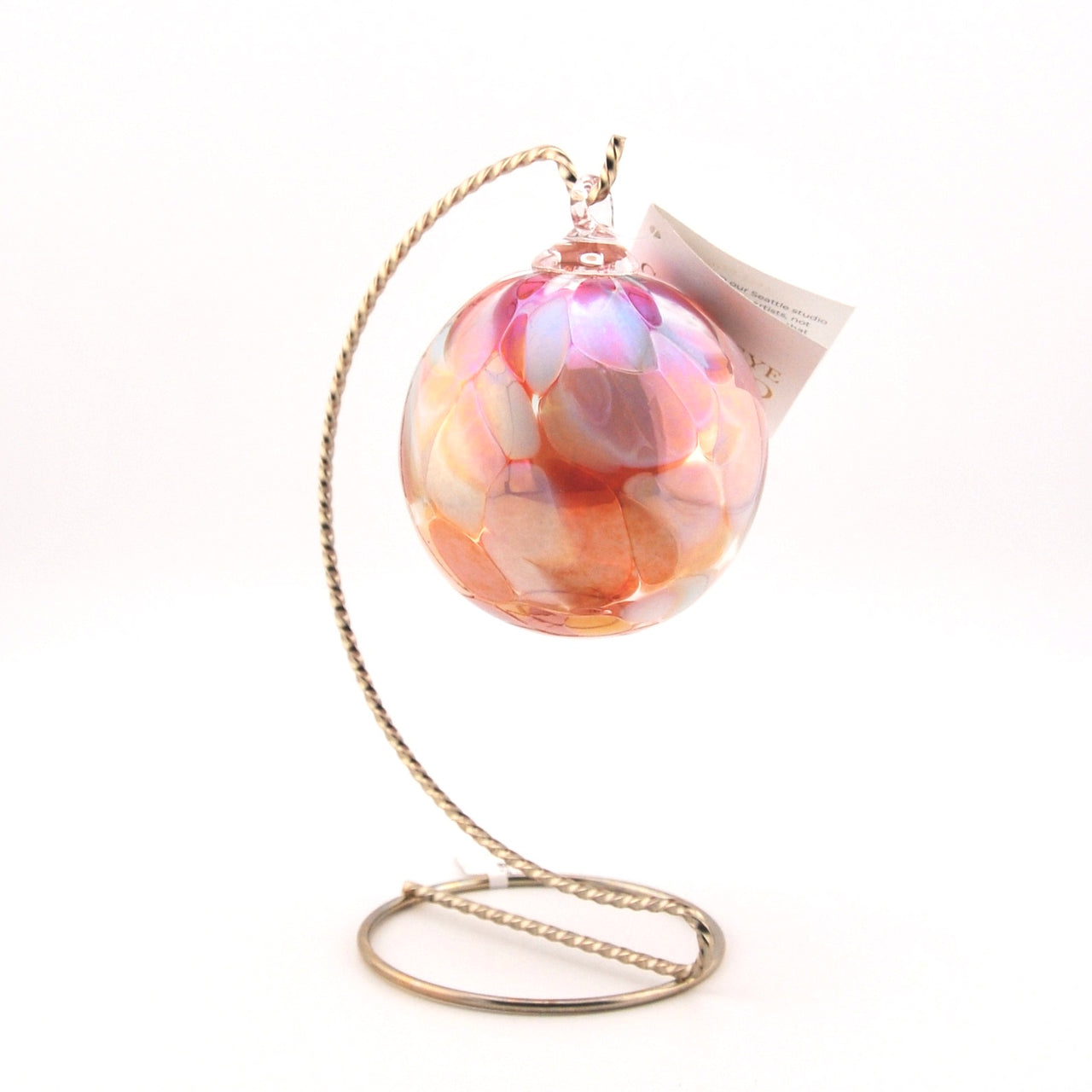 Classic Glass Ornament Coral Reef with Stand