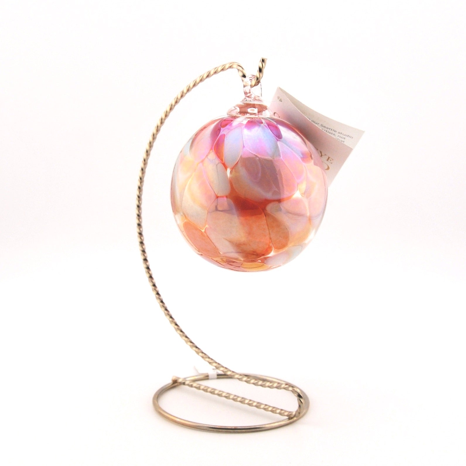 Classic Glass Ornament Coral Reef with Stand