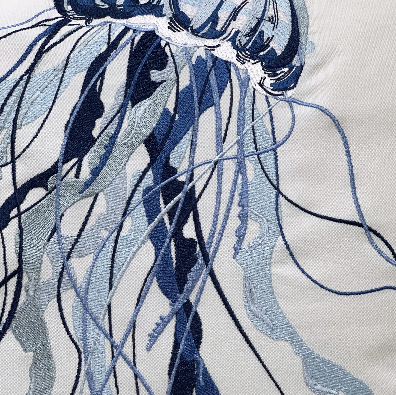 lose Up Blue Jellyfish Indoor/ Outdoor Pillow