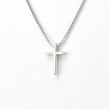 Close Up Silver Cross Adjustable Necklace