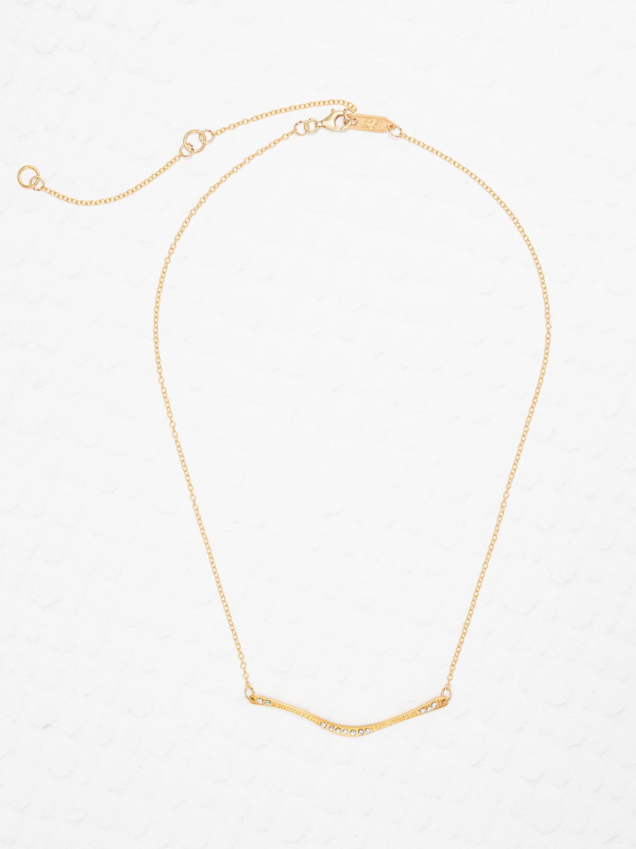 Complete View Gold Zara Bar Necklace