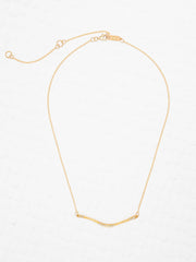 Complete View Gold Zara Bar Necklace