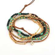 Cote D'azur Crystal Stone Wrap Stone Bracelet