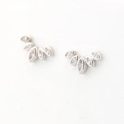 Cubic Zirconia Marquise Post Earrings