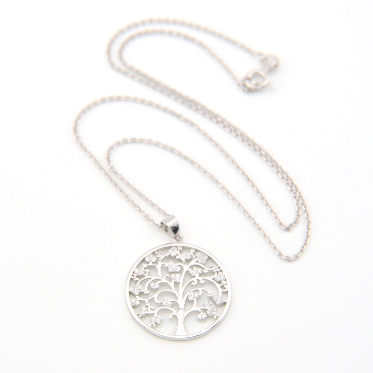 Cubic Zirconia Tree of Life Necklace