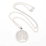 Cubic Zirconia Tree of Life Necklace