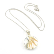 Sterling Silver Nautilus Shell Round Necklace