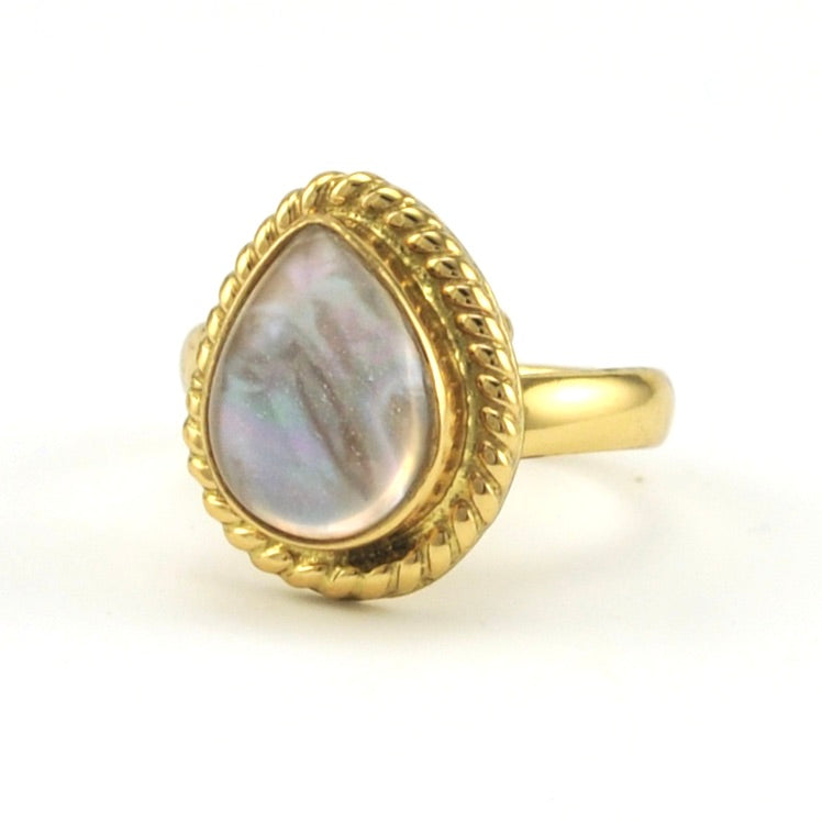 Alchemía Mother of Pearl Doublet Rope Ring