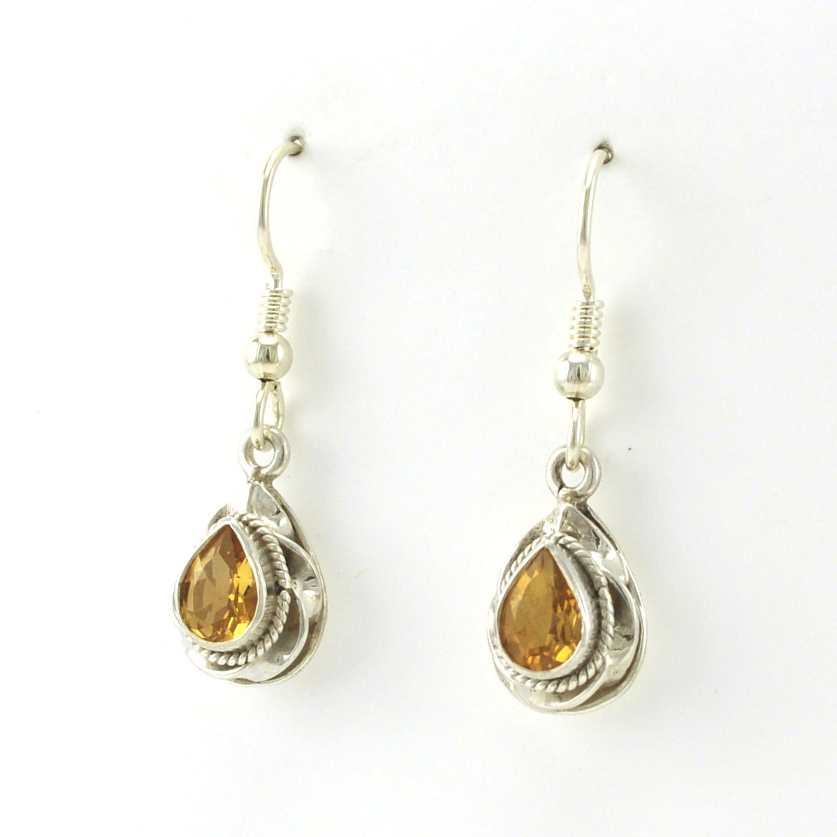 Citrine Dangle Earrings | Gemstone Earrings NYC | Bridal Earrings NYC