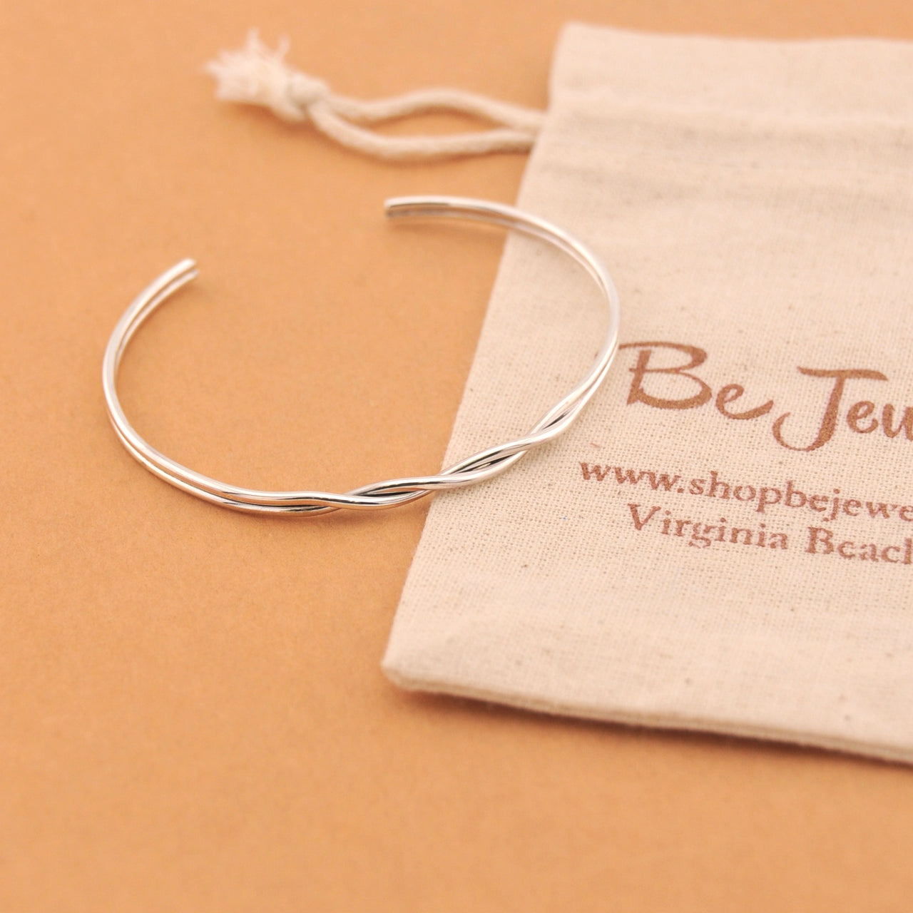 Sterling Silver Double Twisted Cuff Bracelet