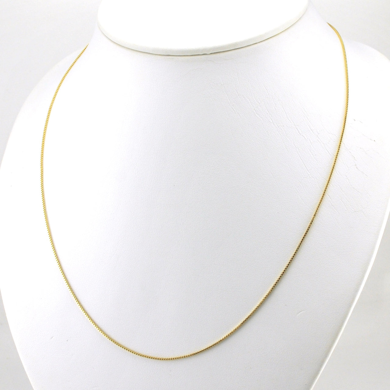 Alt View 18k Gold Fill 20 Inch Box .85mm Chain