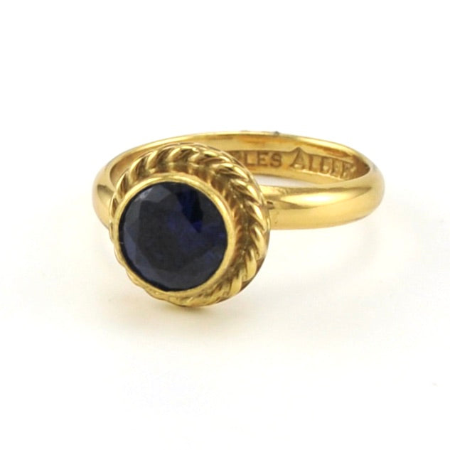 Alchemía Created Sapphire Round Ring