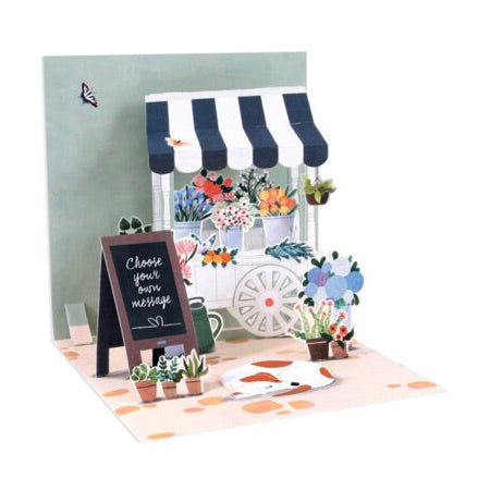 Flower Cart Mother's Day Greeting Card